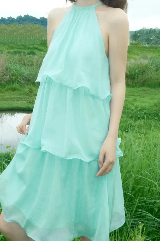 Hollow Out Loose A-Line Sleeveless Mini Dress
