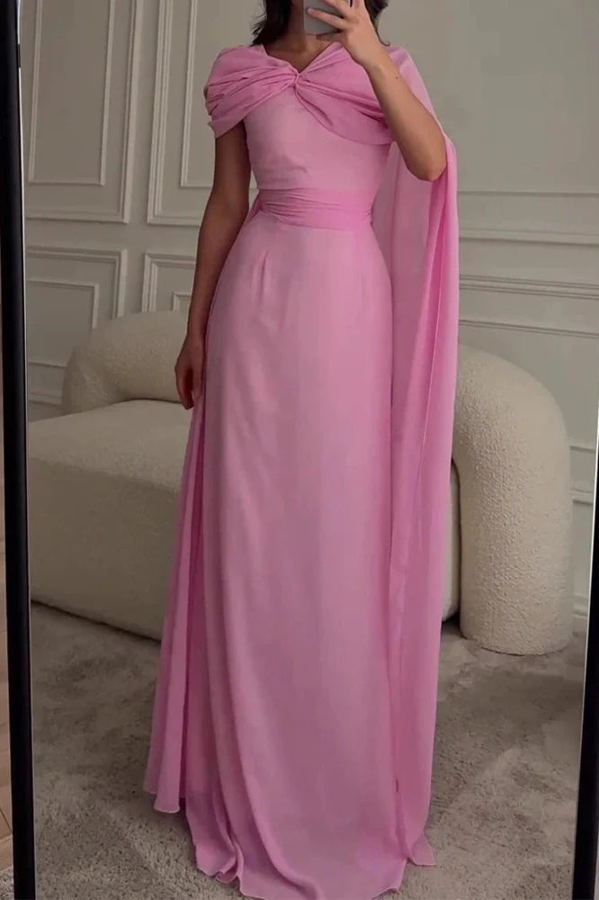 Elegant High Waist Slim Maxi Dress