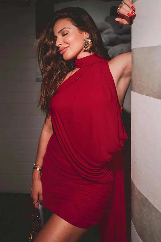 Strapless Backless Off-Shoulder Sleeveless Bodycon Mini Dress