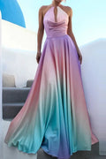 Printed Off Shoulder Sleeveless Pleated Maxi Dress