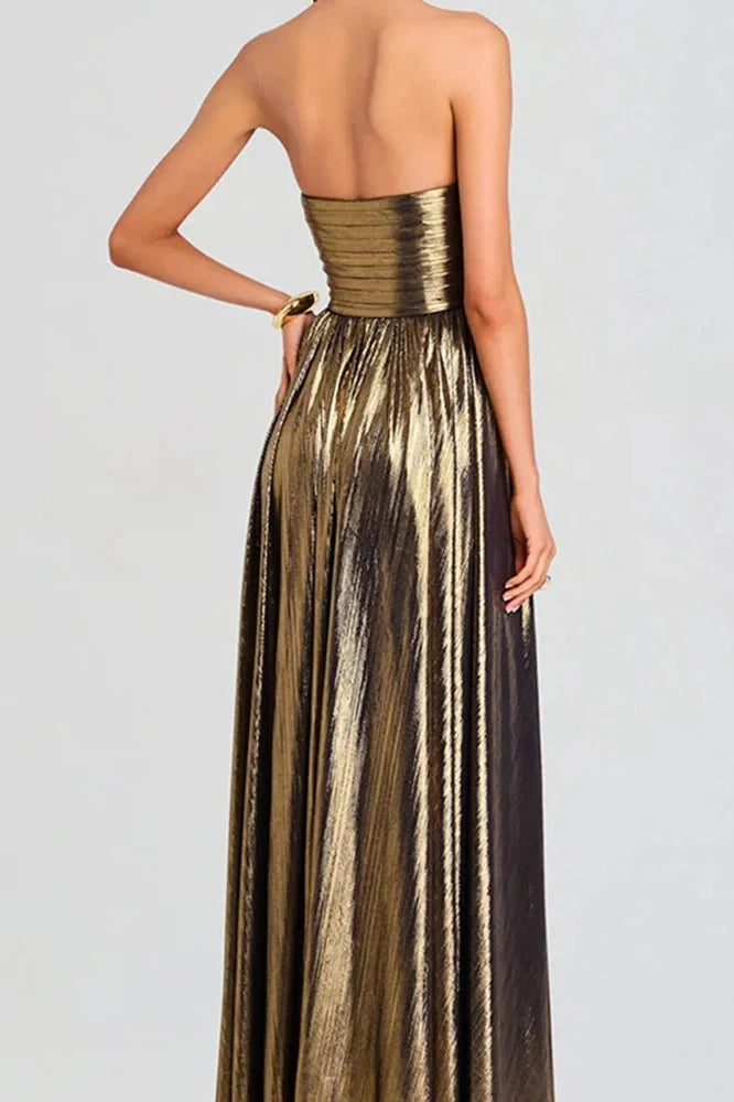 Elegant Off-Shoulder High Waist Slim Maxi Dress