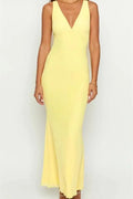 Sleeveless V-Neck Slim Fit Mini Dress