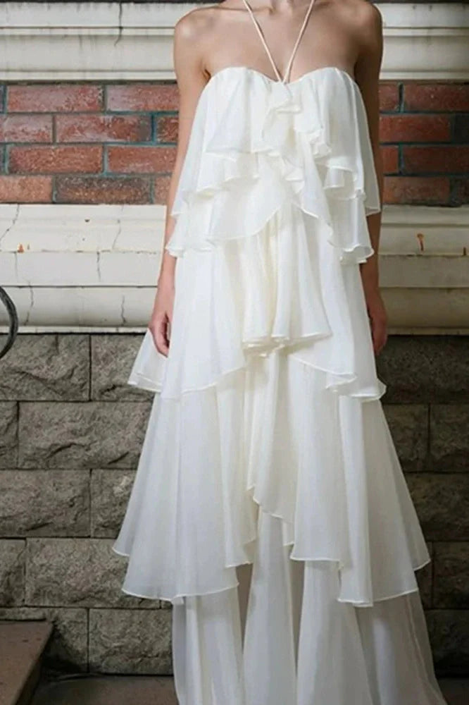 Elegant Off-Shoulder Sleeveless Maxi Dress