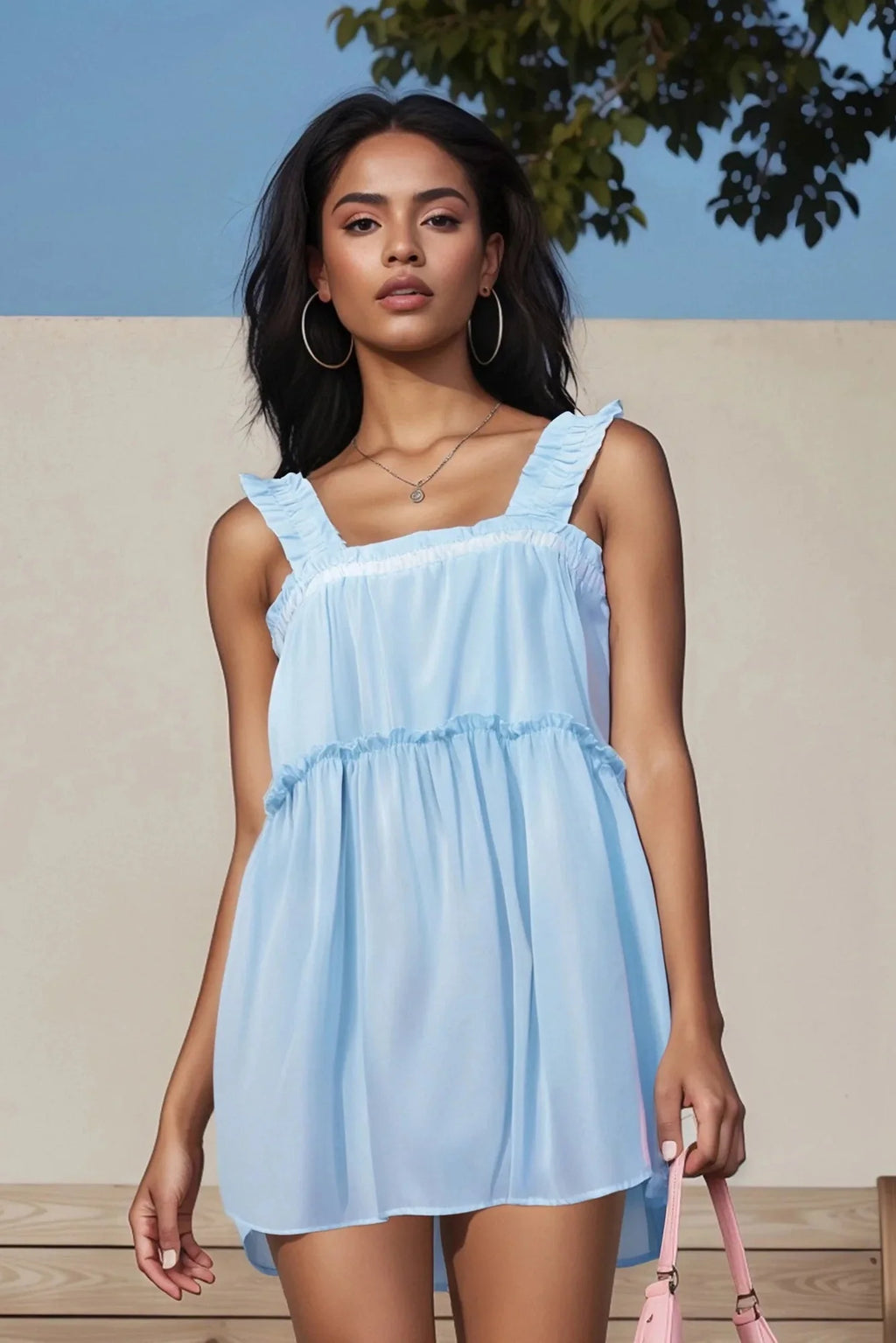 Sleeveless Loose Mini Dress