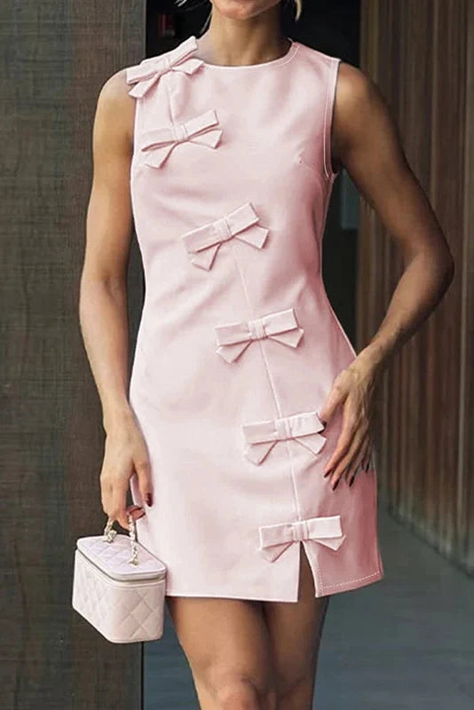 Elegant Sleeveless Slim High Waist A-Line Mini Dress
