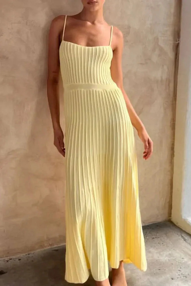 Patchwork High Waist Backless Maxi Dress