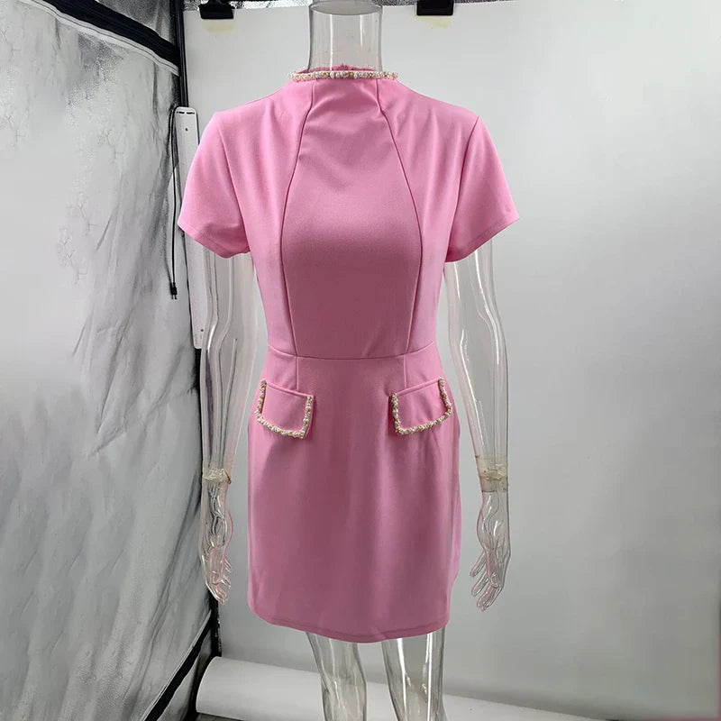Short Sleeve Bodycon Mini Dress