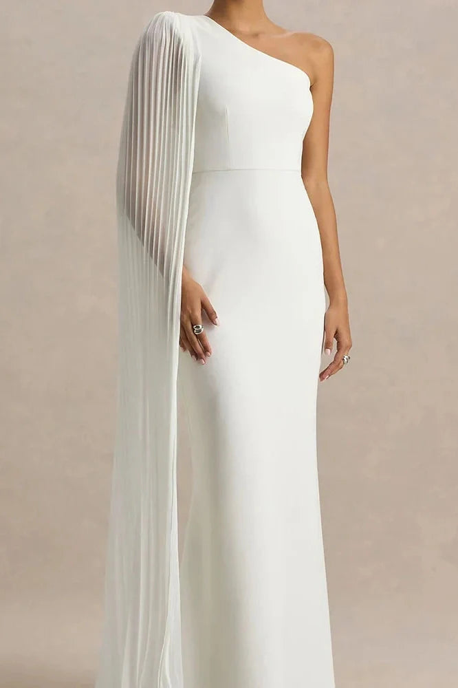 Elegant High Waist Sleeveless Slash Collar Slim Maxi Dress