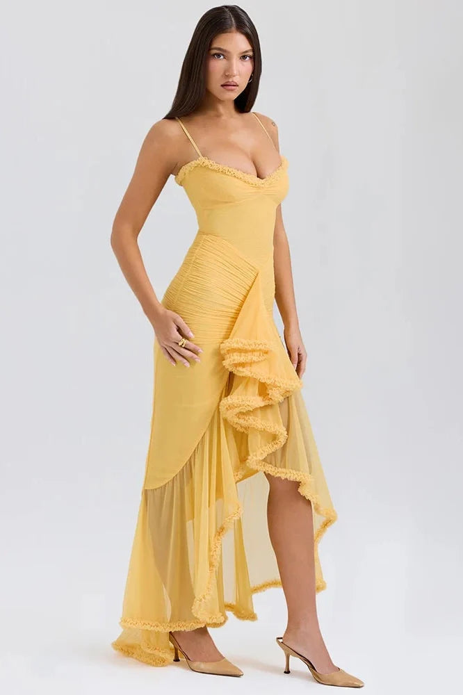 Spaghetti Strap Sleeveless Backless Maxi Dress
