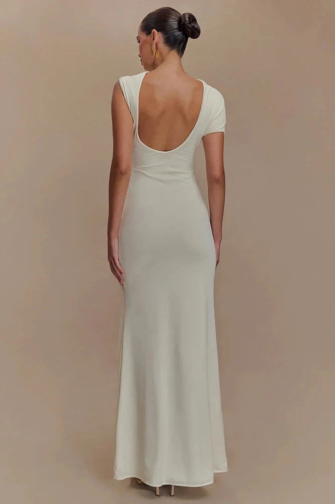 Hollow Out Sleeveless Backless Bodycon Maxi Dress