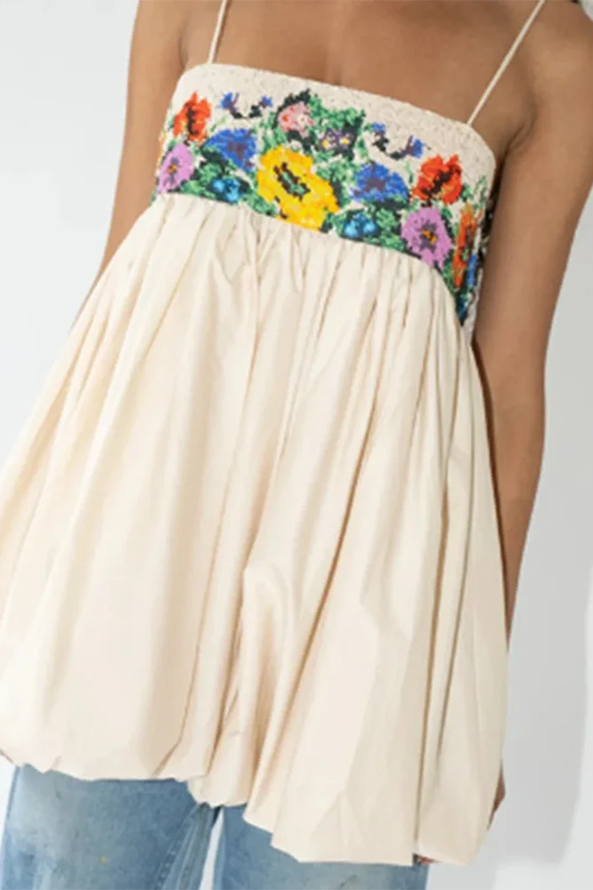 Off Shoulder High Waist Sleeveless Slim Printed Mini Dress