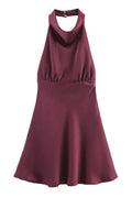 Elegant Sleeveless Backless Mini Dress