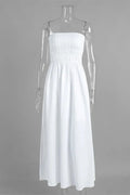 Backless Patchwork High Waist Maxi Dress