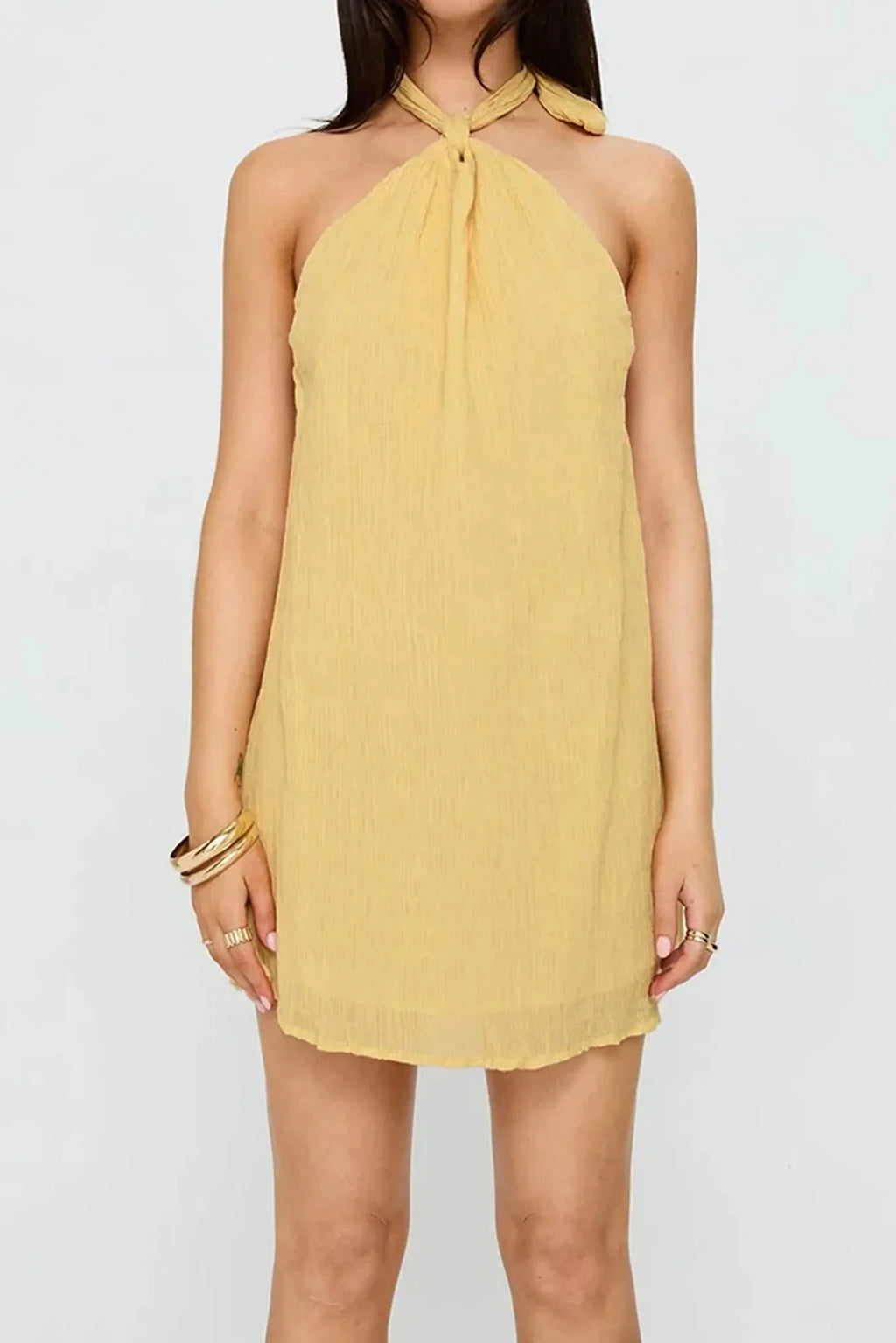 Elegant Sleeveless Mini Dress