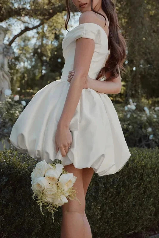 Backless Pleated Strapless A-Line Mini Dress