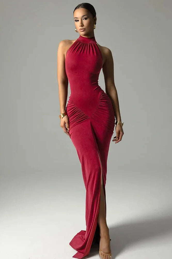 Elegant Sleeveless Bodycon Maxi Dress