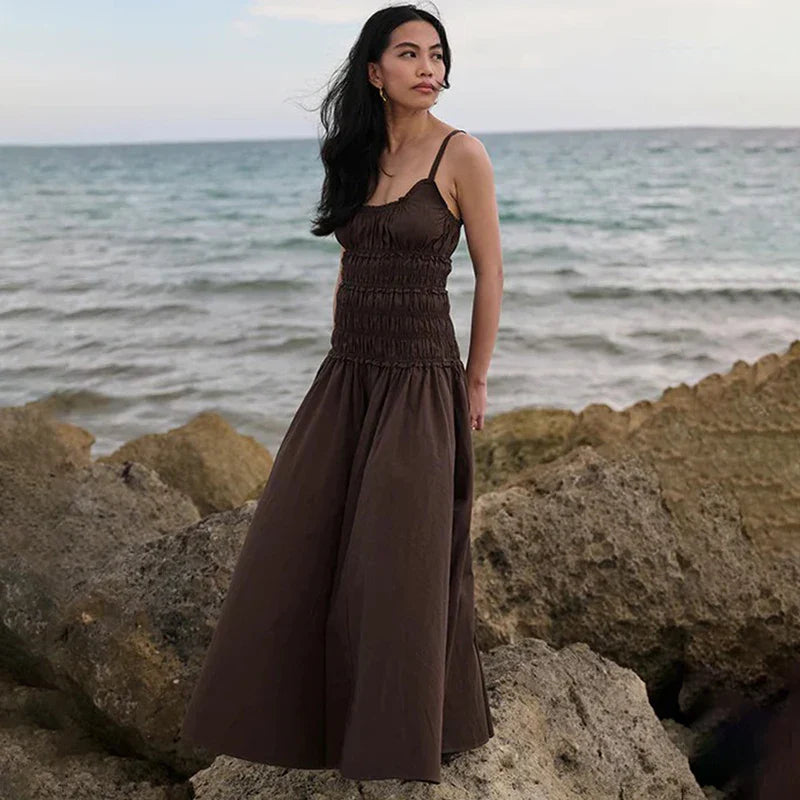 Spaghetti Strap Sleeveless Maxi Dress