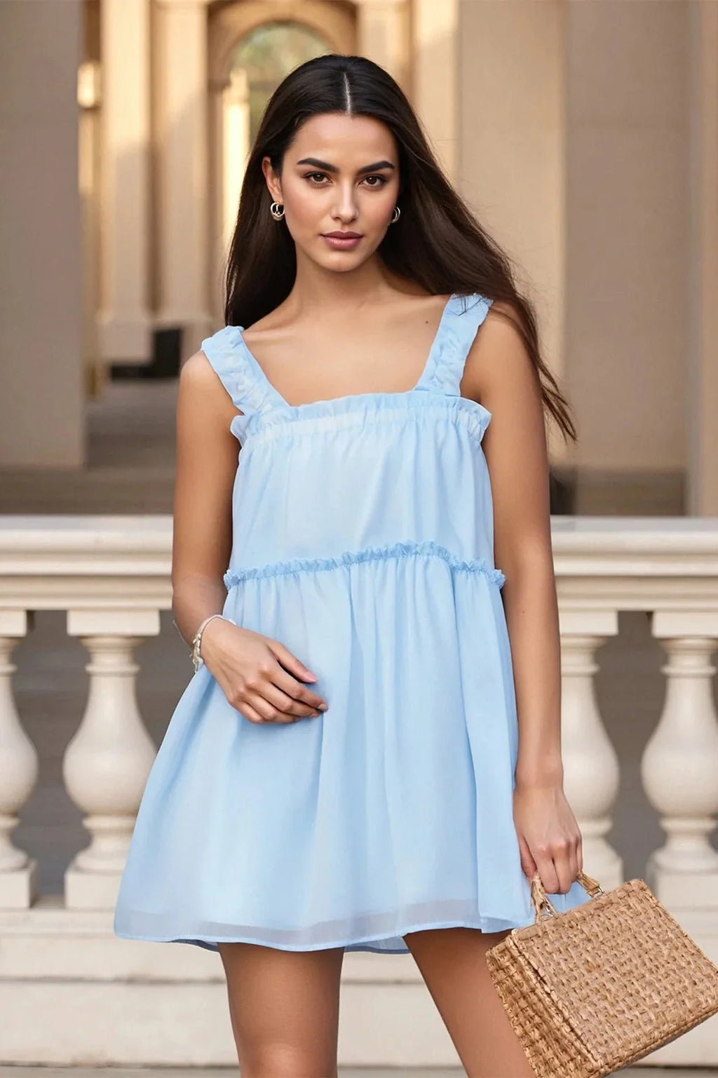Sleeveless Loose Mini Dress