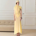 Hollow Out See Through Patchwork Maxi Dress
