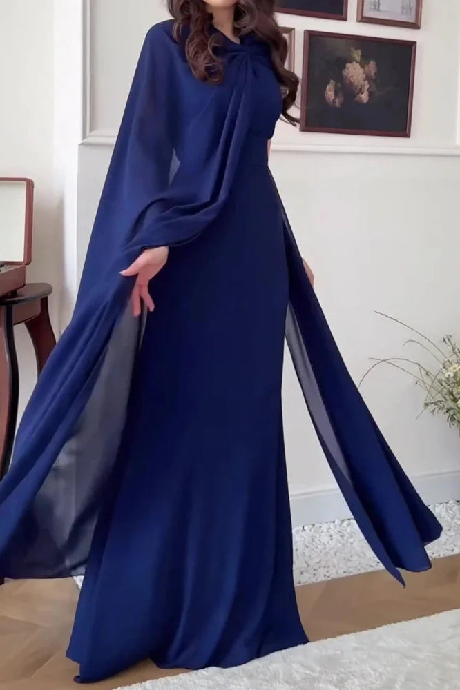 Elegant High Waist Slim Maxi Dress