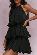 Hollow Out Loose A-Line Sleeveless Mini Dress