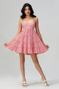 Spaghetti Strap Plaid Mini Dress