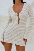 Hollow-Out Bodycon Mini Dress