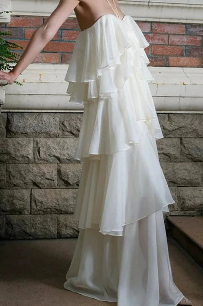 Elegant Off-Shoulder Sleeveless Maxi Dress