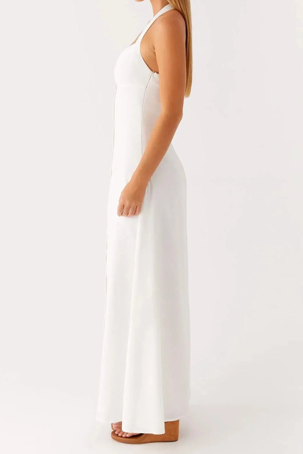 Elegant Sleeveless Backless Maxi Dress