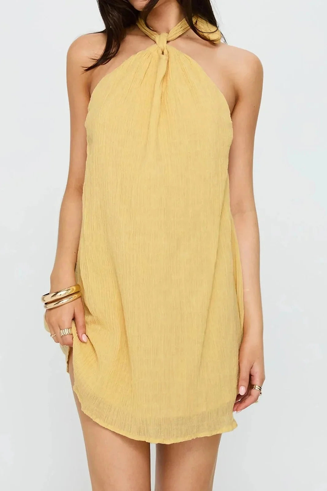 Elegant Sleeveless Mini Dress