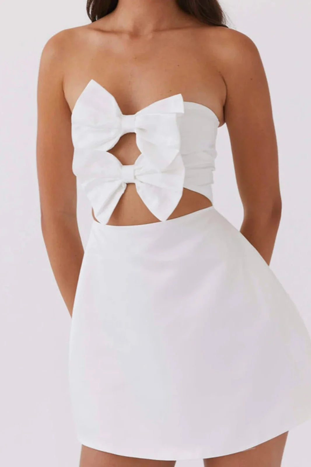 Strapless Backless Mini Dress