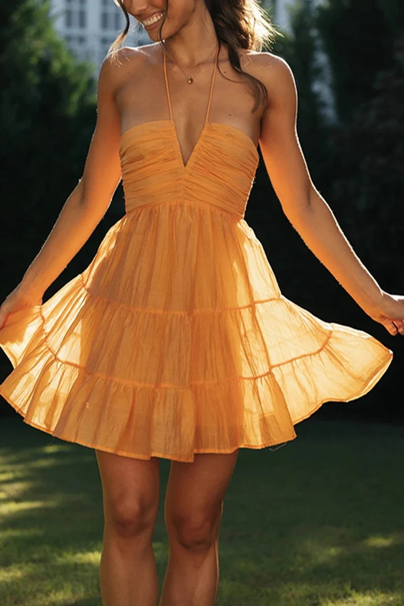 Elegant Sleeveless Mini Dress