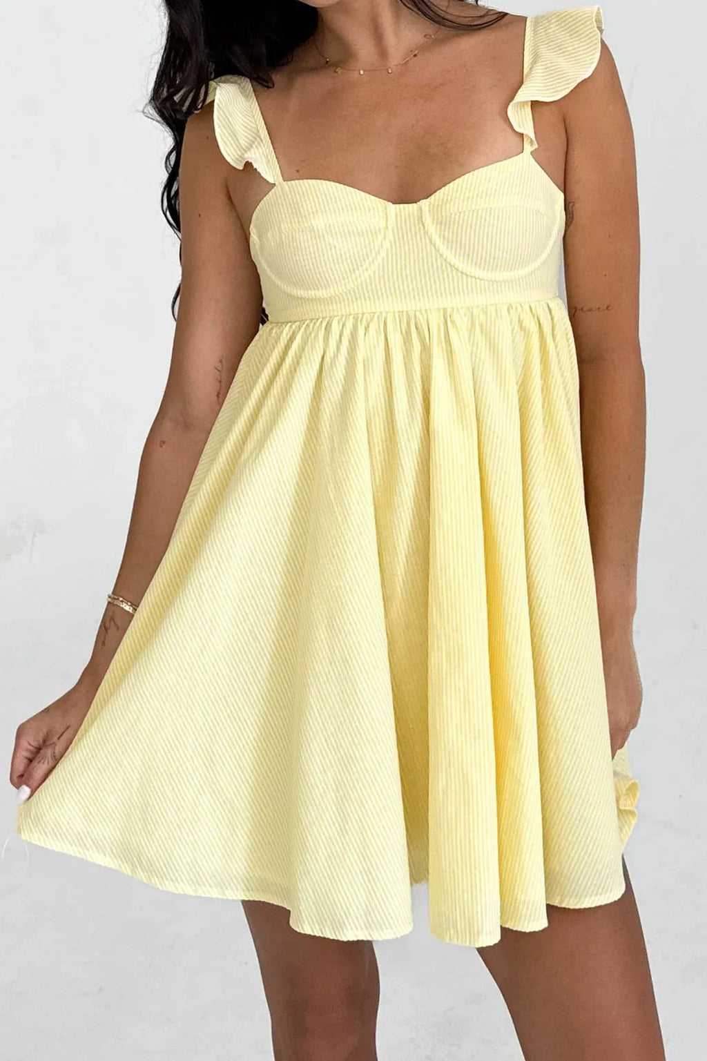 Sleeveless Backless A-Line Mini Dress