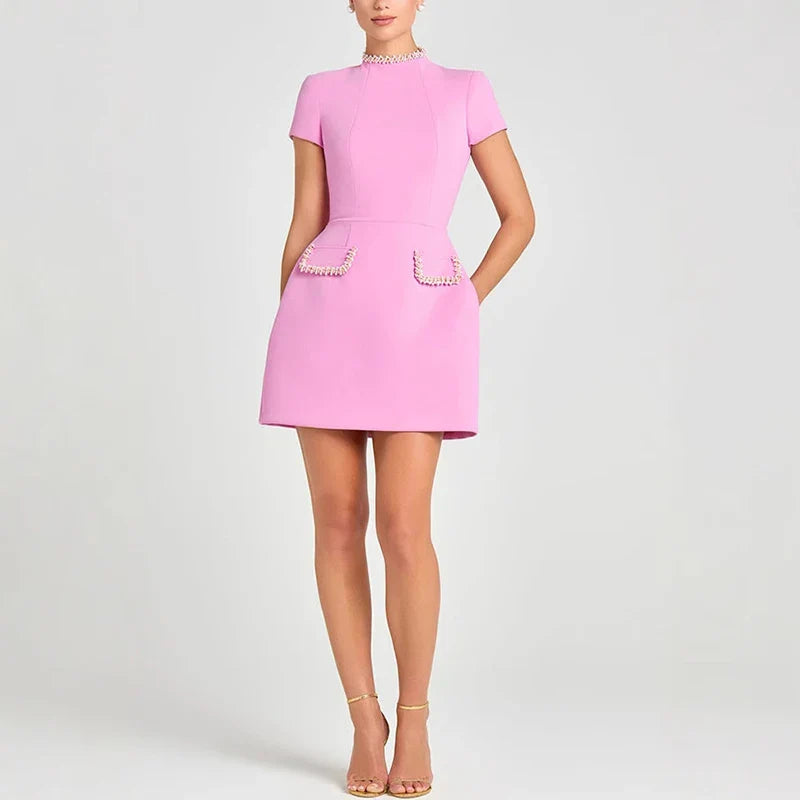 Short Sleeve Bodycon Mini Dress