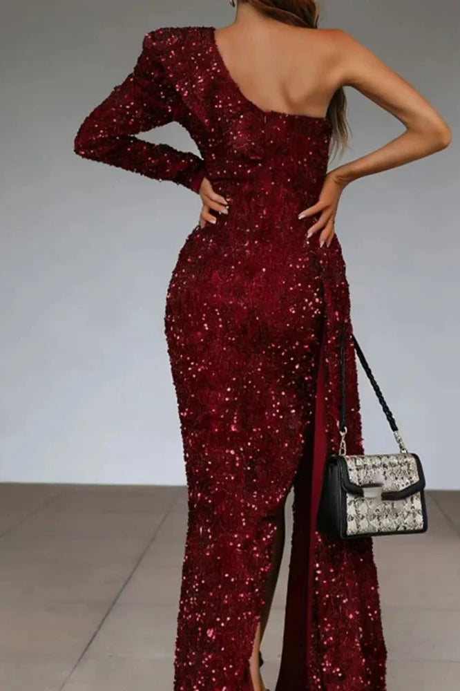 Elegant Sleeveless Slim Slash Collar Maxi Dress