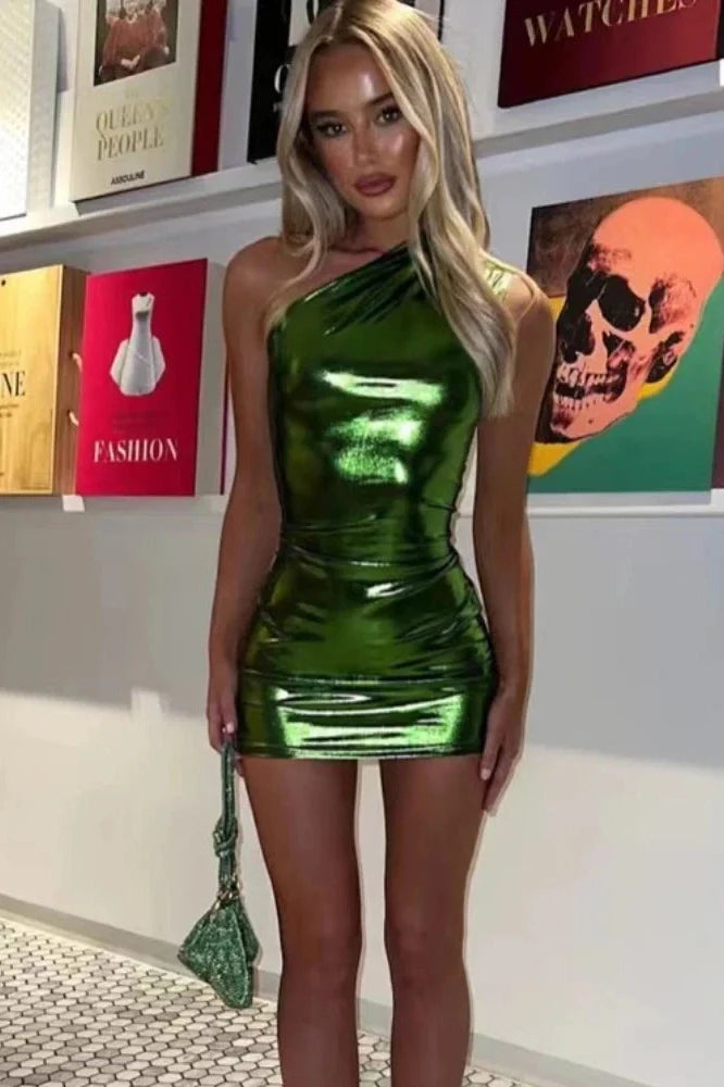 Elegant Bodycon Sleeveless High Waist Slim Mini Dress