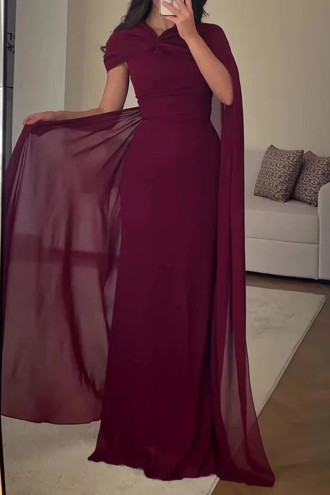 Elegant High Waist Slim Maxi Dress