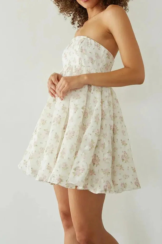 Sleeveless Off-Shoulder Loose Mini Dress