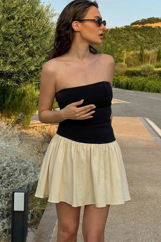 Elegant Slim Bodycon Backless Off Shoulder Mini Dress