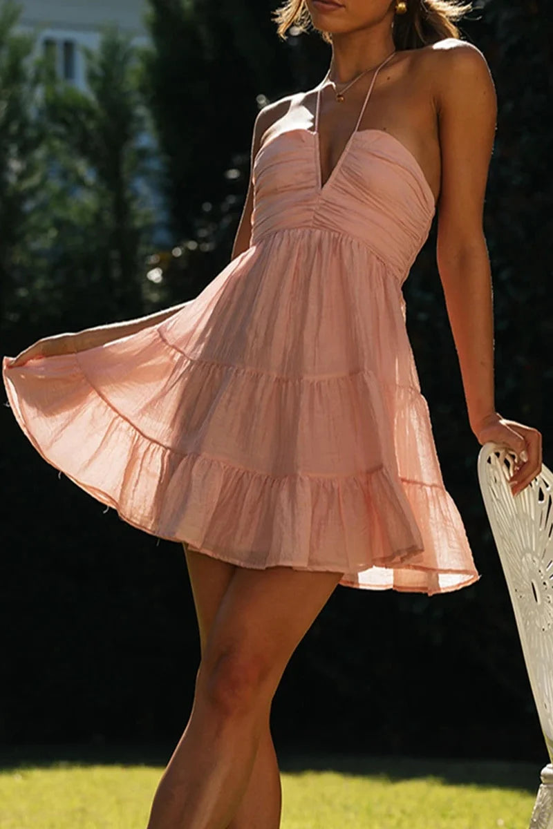Elegant Sleeveless Mini Dress
