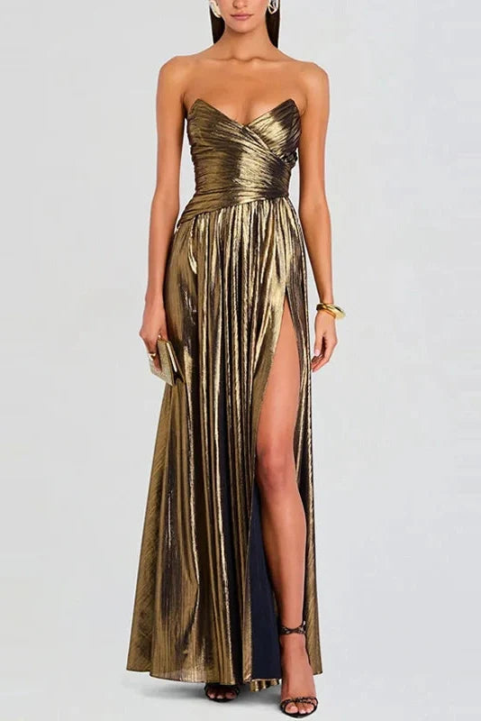 Elegant Off-Shoulder High Waist Slim Maxi Dress