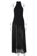 Elegant Slim Sleeveless High Waist Maxi Dress