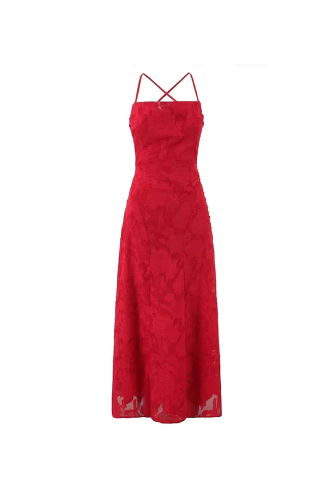 Hollow Out Sleeveless Pleat Backless Lace Up Maxi Dress