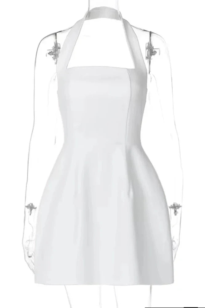 Elegant Off-Shoulder Strapless Backless Sleeveless A-Line Mini Dress