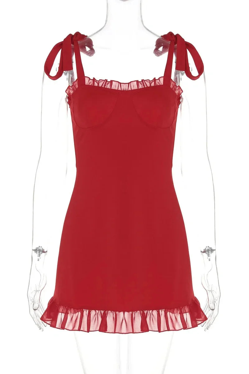 Elegant Backless Slash Neck Mini Dress