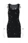 Elegant Sleeveless Slim Mini Dress