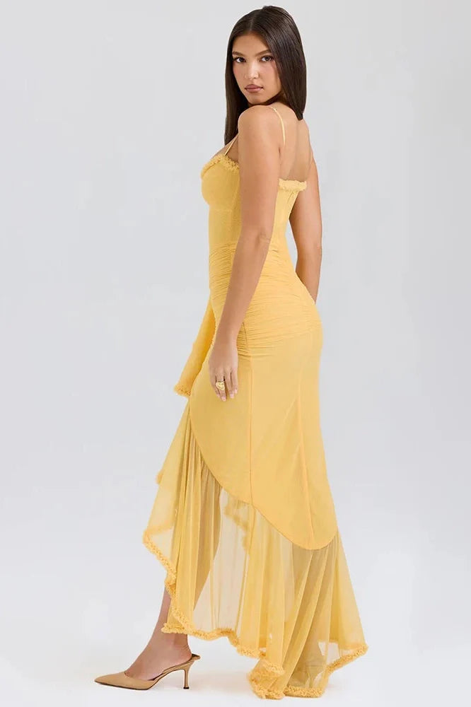 Spaghetti Strap Sleeveless Backless Maxi Dress