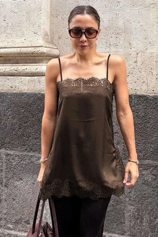 Lace Patchwork Backless Printed Slim Mini Dress