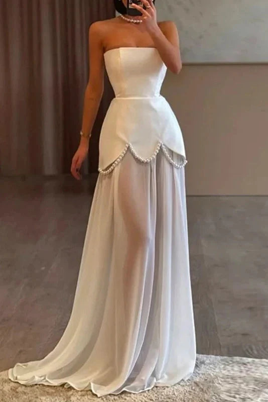 Elegant Pleated Sleeveless Maxi Dress