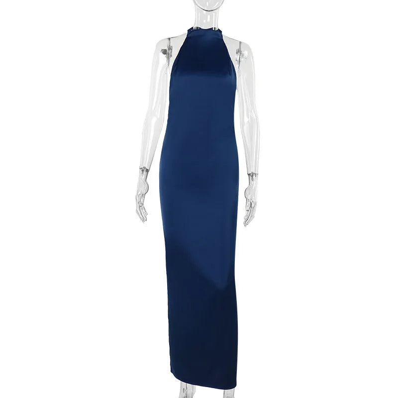 Backless Sleeveless Bodycon Maxi Dress